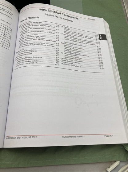 GENUINE MERCURY 90-8M0190550 JOYSTICK PILOTING OUTBOARDS DIAGNOSTIC MANUAL '22