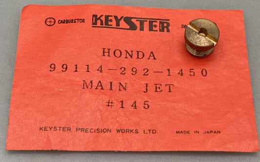 NEW GENUINE KEYSTER 99114-292-1450 MAIN JET FOR HONDA
