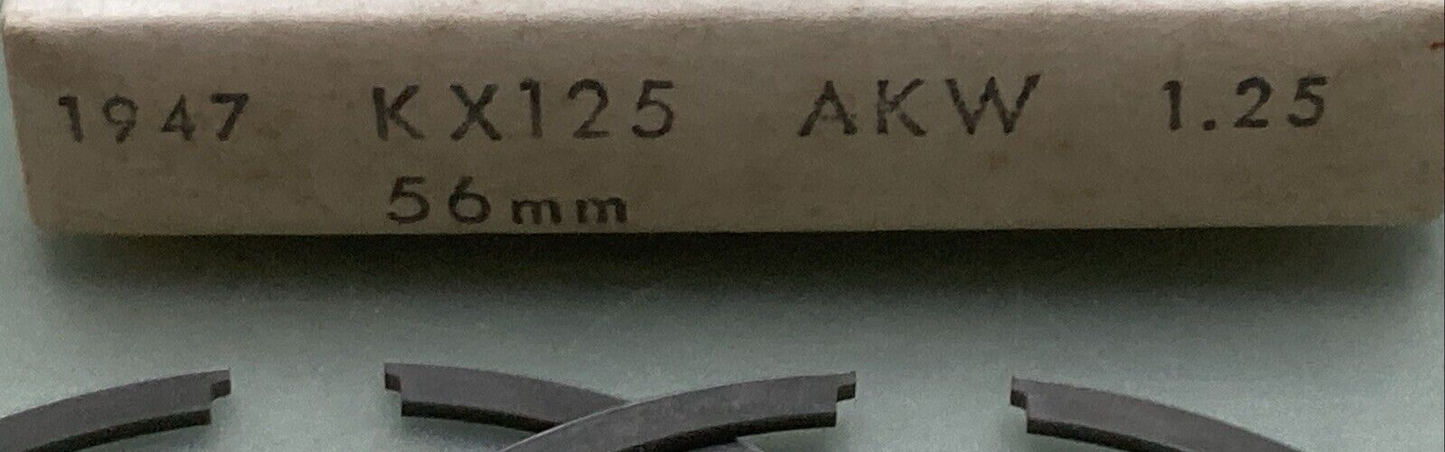 NEW REPLACES KAWASAKI 06-6922 PISTON RING SET 1.25MM O/S FITS '82-'85 KX125