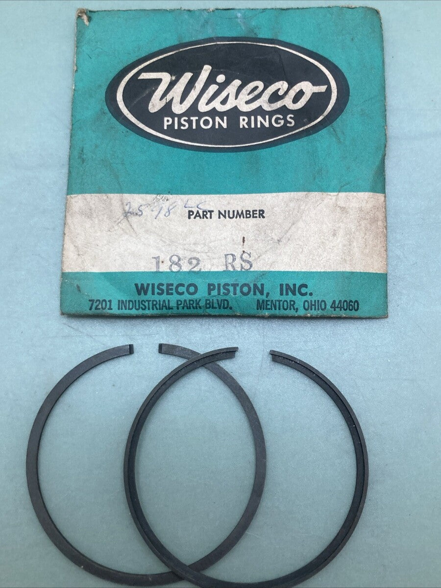 NEW WISECO 182 RS PISTON RING SET STD FITS YAMAHA CT1