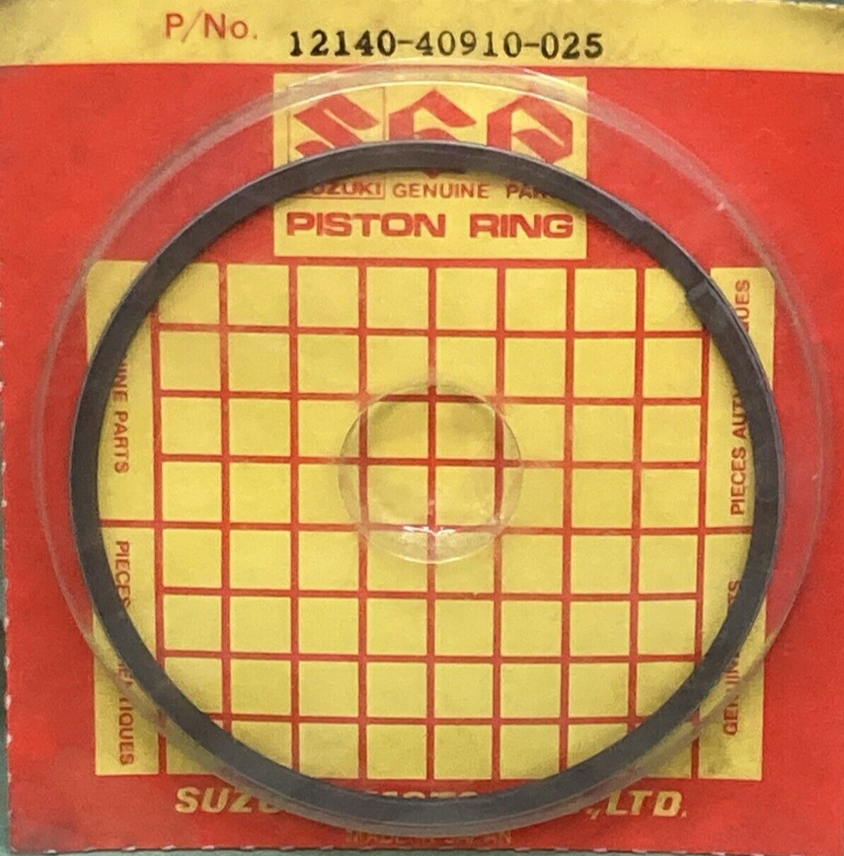NEW GENUINE SUZUKI 12140-40910-025 PISTON RING SET 0.25 O/S