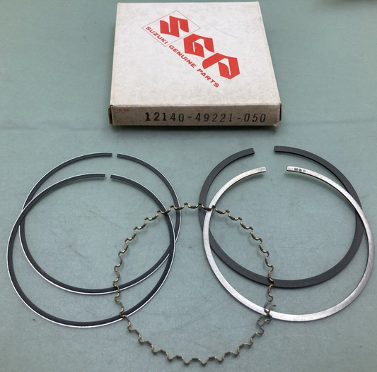 NEW GENUINE SUZUKI 12140-49221-050 PISTON RING SET 0.50 O/S FITS '80-'88