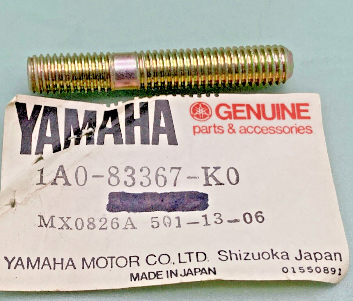NEW GENUINE YAMAHA 1A0-83367-K0 BOLT, STUD