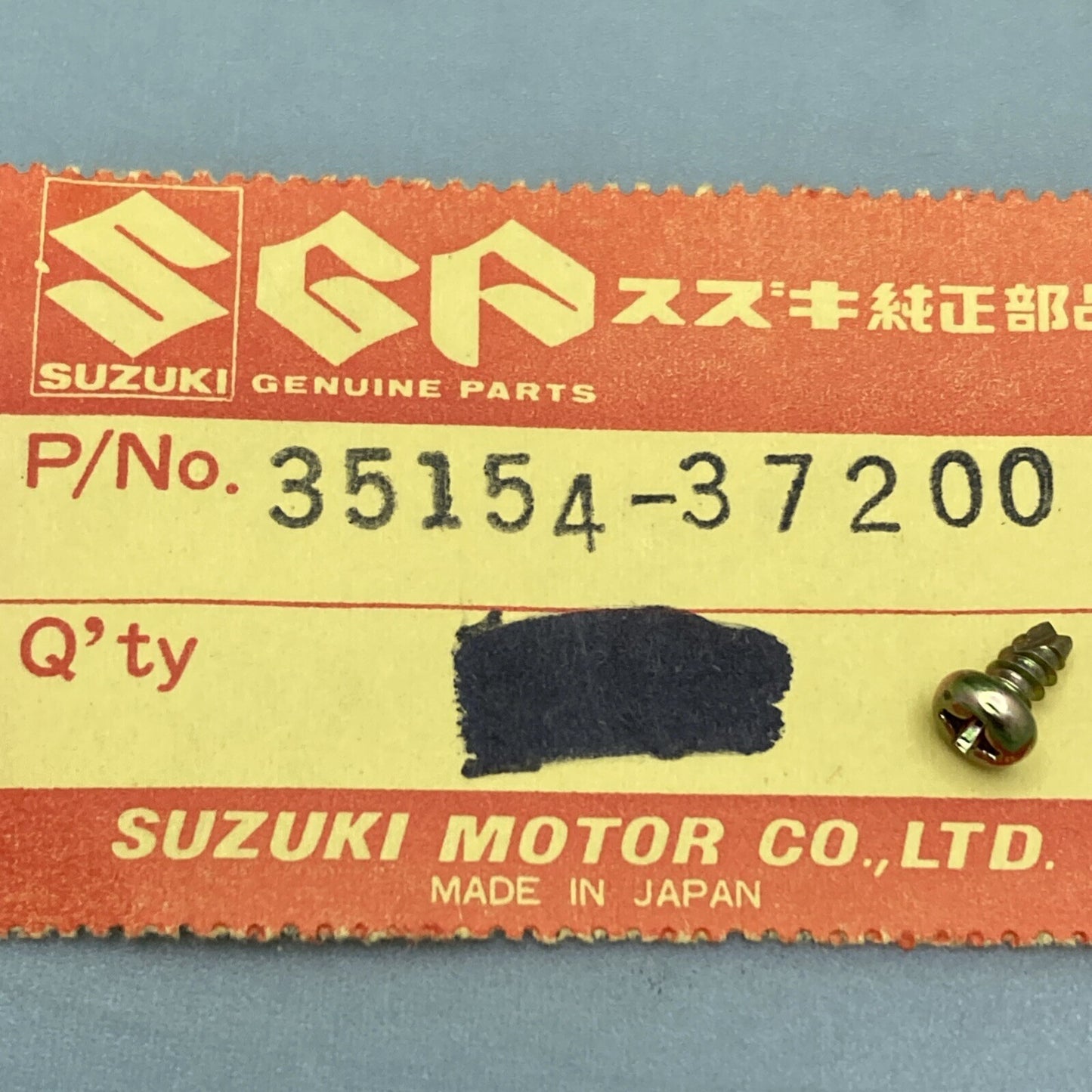 NEW GENIUNE SUZUKI 35154-37200 Screw HEADLAMP
