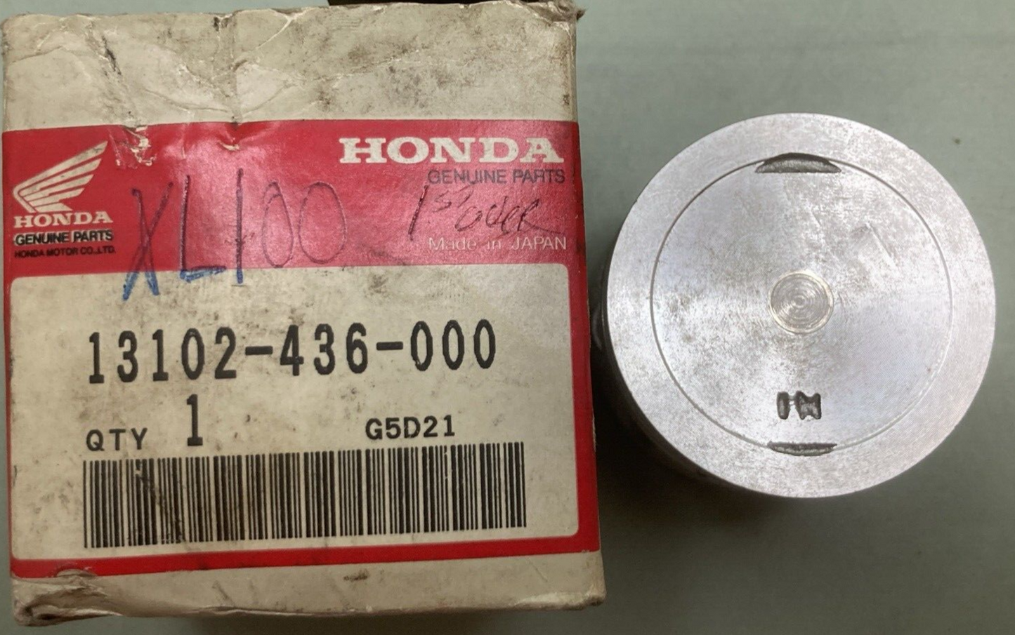 NEW GENUINE HONDA 13102-436-000 PISTON 0.25 O/S FOR '79-'00 XR100R