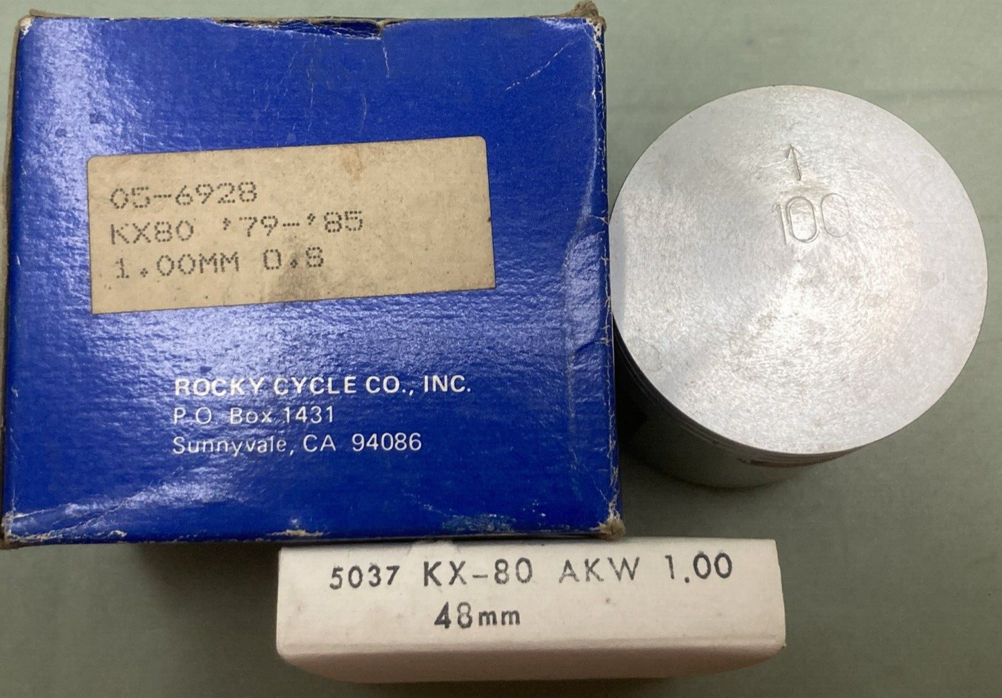 NEW ROCKY CYCLE 05-6928 PISTON W/ CLIPS & RING SET REPLACES KAWASAKI 13001-1081