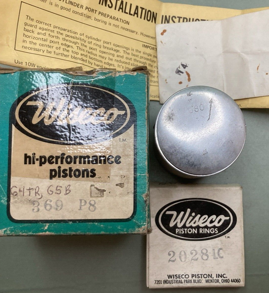 NEW WISECO 369P8 PISTON KIT W/ 2028LC RING SET PISTON PIN & CLIPS