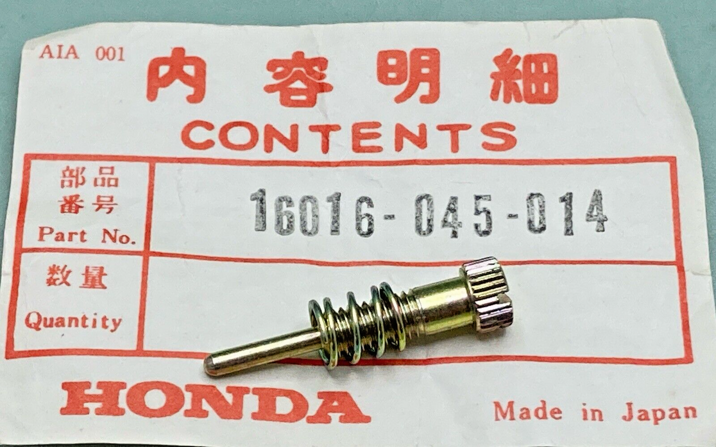 NEW GENUINE HONDA 16016-045-014 Z50 A K0-K2 CARBURETOR ADJUTMENT SCREW