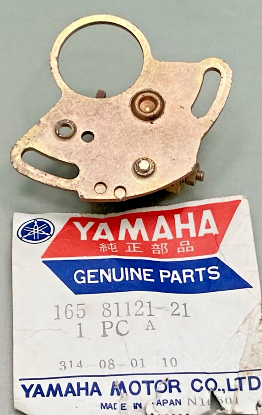 NEW GENUINE YAMAHA 165-81121-21  L5T YG5 YL2 YLCM POINT CONTACT BREAKER ASSEMBLY