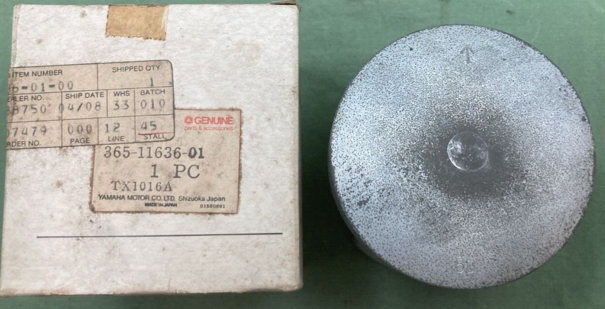 NEW GENUINE YAMAHA 365-11636-01 PISTON STD 2ND O/S