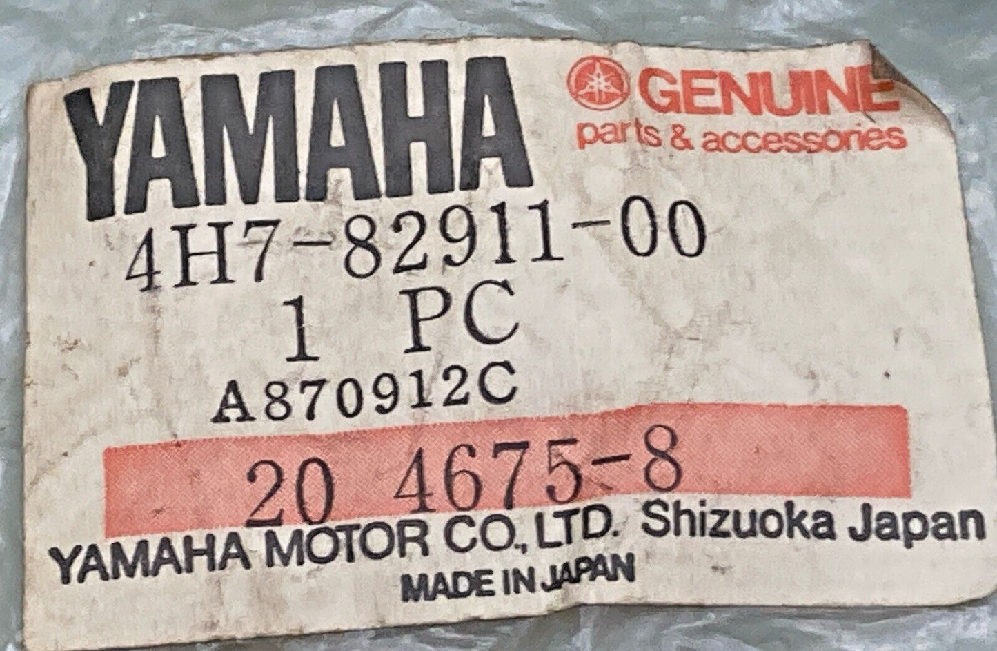 NEW GENUINE YAMAHA 4H7-82911-00 LEVER 1 HOLDER