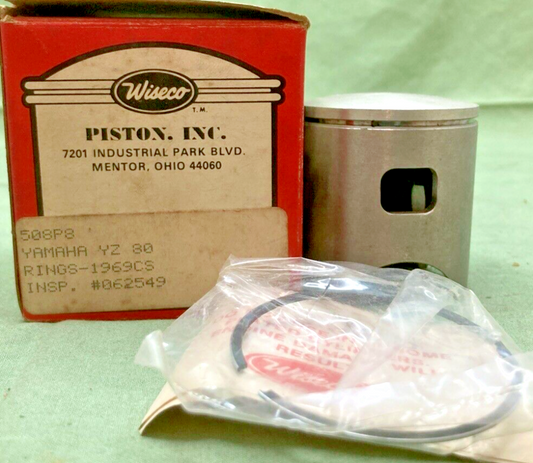 NEW WISECO 508 P8 PISTON & 1969CS RING SET FITS YAMAHA YZ80