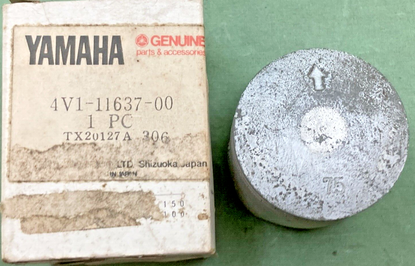 NEW GENUINE YAMAHA 4V1-11637-00 PISTON 3RD 0.75 FOR Y80H