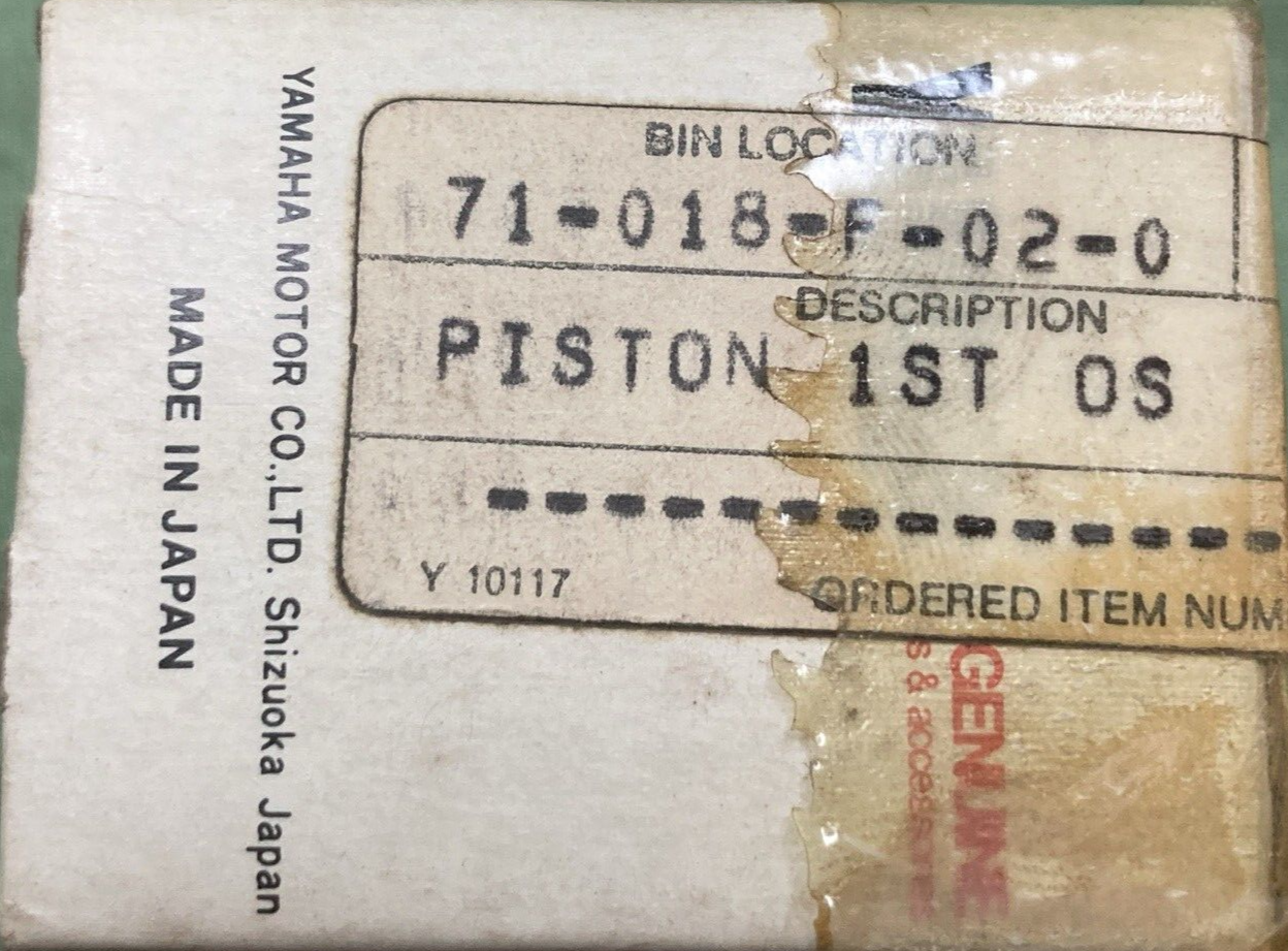 NEW GENUINE YAMAHA 327-11635-00 PISTON 1ST 0.25 O/S