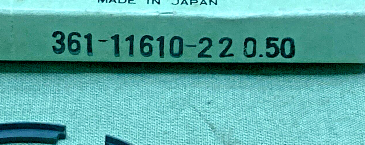 NEW GENUINE YAMAHA 361-11610-22 PISTON RING SET 2ND 0.50 O/S