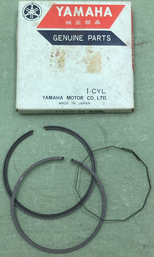 NEW GENUINE YAMAHA 361-11610-21 PISTON RING SET 2ND 0.50