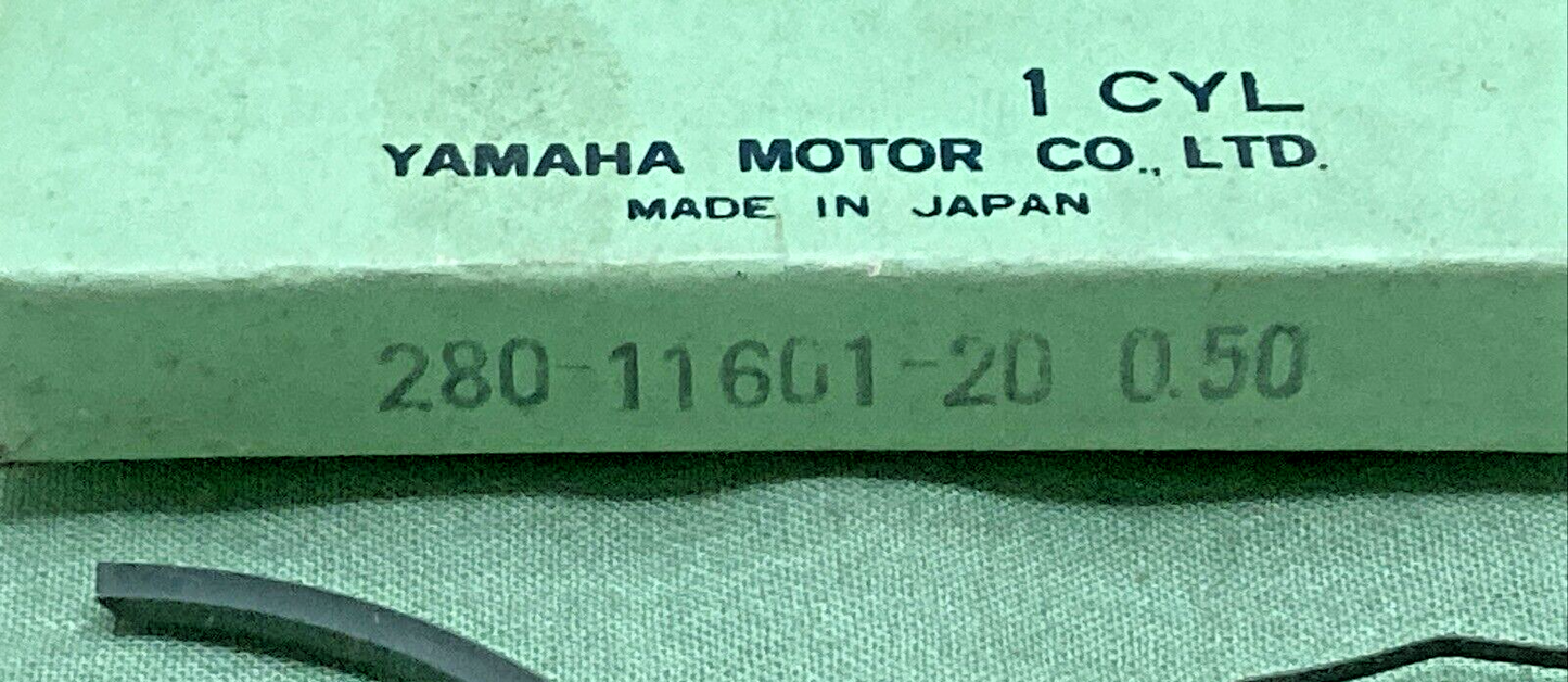 NEW GENUINE YAMAHA 280-11601-20 PISTON RING SET 2ND 0.50 O/S