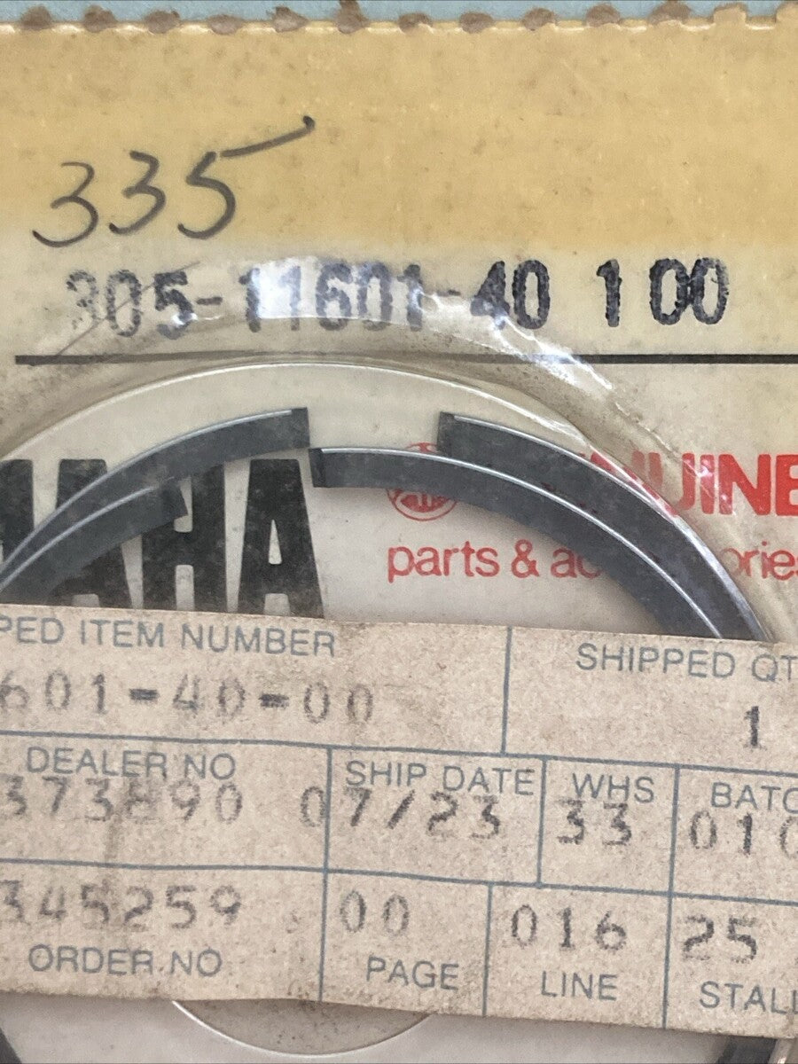 NEW GENUINE YAMAHA 305-11601-40 PISTON RING SET 4TH 1.00 O/S