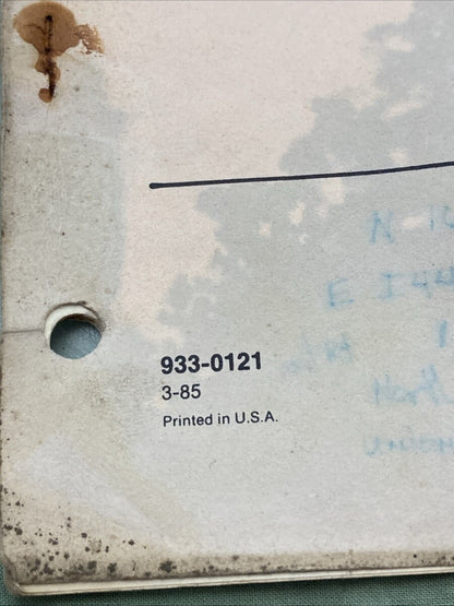 ONAN 933-0121 MAJB MARINE GENSET OPERATOR'S MANUAL 3-85