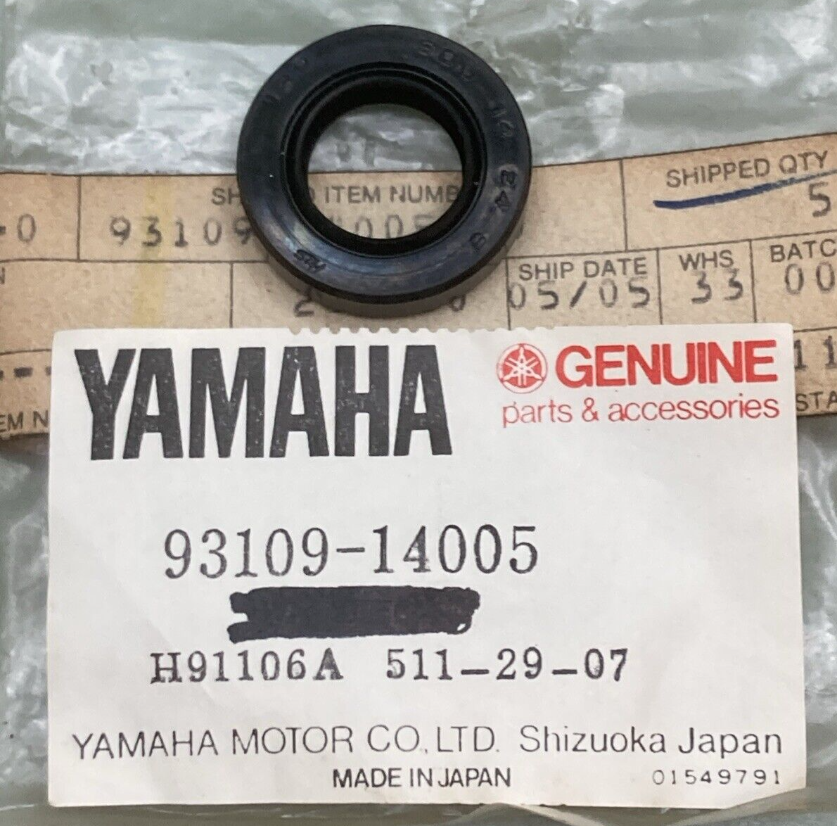 NEW GENUINE YAMAHA 93109-14005 OIL SEAL SDO-TYPE SHIFT SHAFT