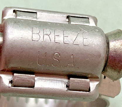 QTY 7 NEW BREEZE 300SS HOSE CLAMP SIZE 12 17-32 MM 11/16 1-1/4"