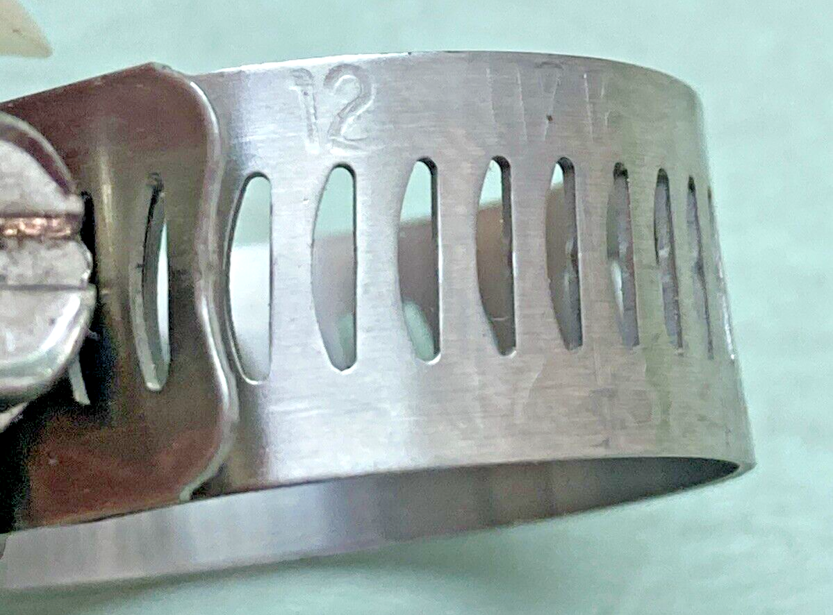 QTY 7 NEW BREEZE 300SS HOSE CLAMP SIZE 12 17-32 MM 11/16 1-1/4"