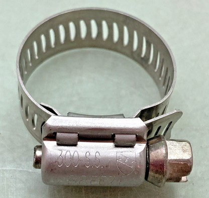 QTY 7 NEW BREEZE 300SS HOSE CLAMP SIZE 12 17-32 MM 11/16 1-1/4"