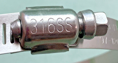 QTY 13 NEW 316SS HOSE CLAMP SIZE 68 97-120 MM  4 3/4