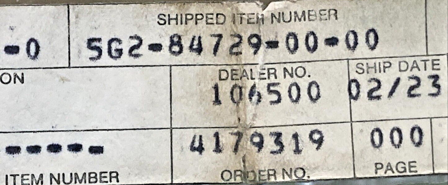 NEW REPLACES YAMAHA 5G2-84729-00-00 SPACER