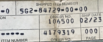 NEW REPLACES YAMAHA 5G2-84729-00-00 SPACER
