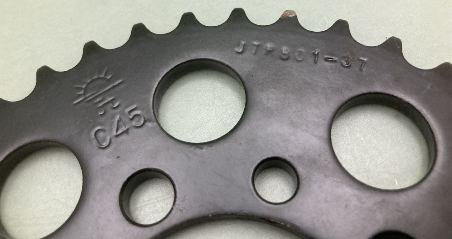 NEW JT STEEL JTR801.37 SPROCKET REAR 37T BLACK