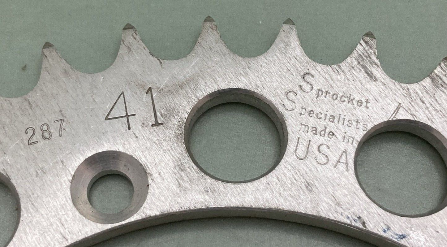 NEW SPROCKET SPECIALISTS 287-41 SPROCKET REAR 41T ALUMINUM FITS KAWASAKI