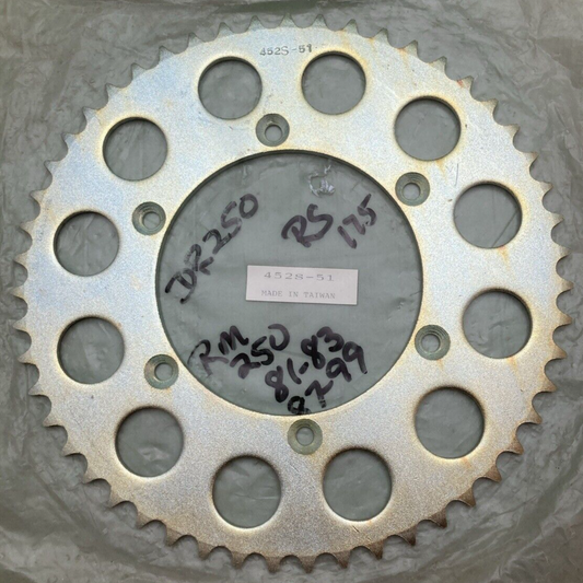 NEW REPLACES SUZUKI 452S-51 SPROCKET REAR 51T