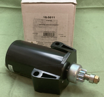 NEW SIERRA INTERNATIONAL 18-5611 STARTER MARINE REPLACES MERCURY 50-90983A-1