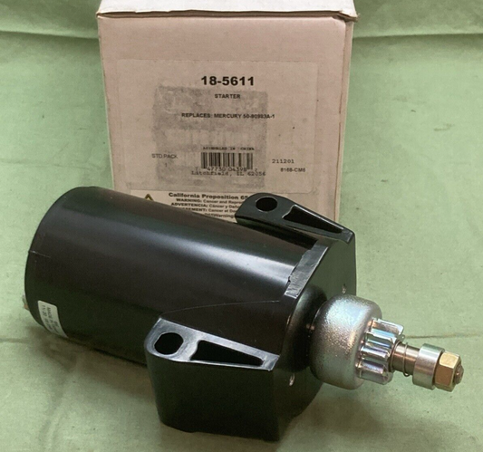 NEW SIERRA INTERNATIONAL 18-5611 STARTER MARINE REPLACES MERCURY 50-90983A-1