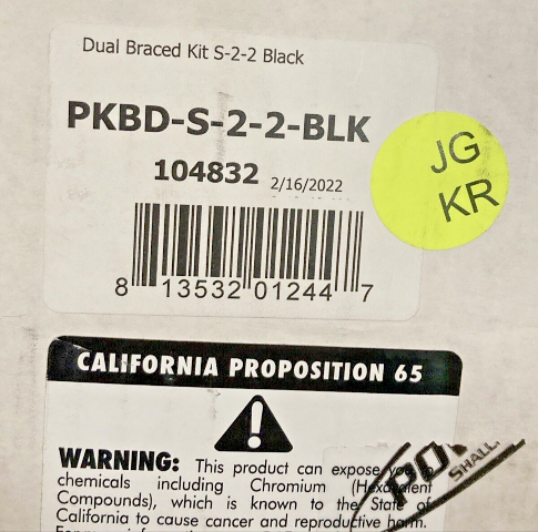 POWER POLE PKBD-S-2-2-BLK DUAL BRACE KIT S-2-2 BLK FOR ANCHOR Incomplete Kit NEW