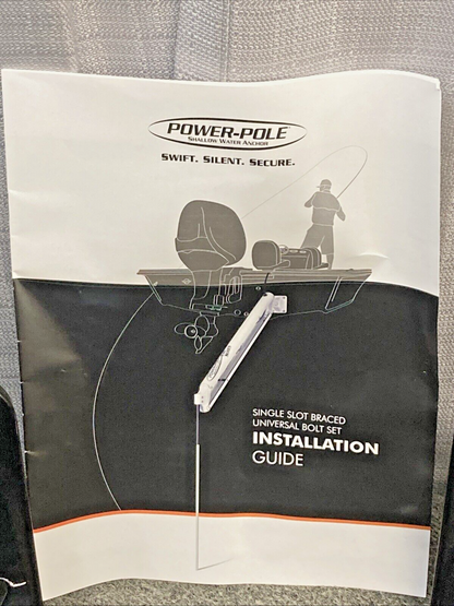 NEW POWER POLE PKBD-S-2-2-BLK DUAL BRACED KIT S-2-2 BLACK FOR ANCHOR