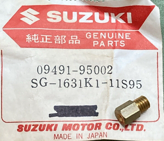 NEW GENUINE SUZUKI 09491-95002 JET MAIN CARBURETOR