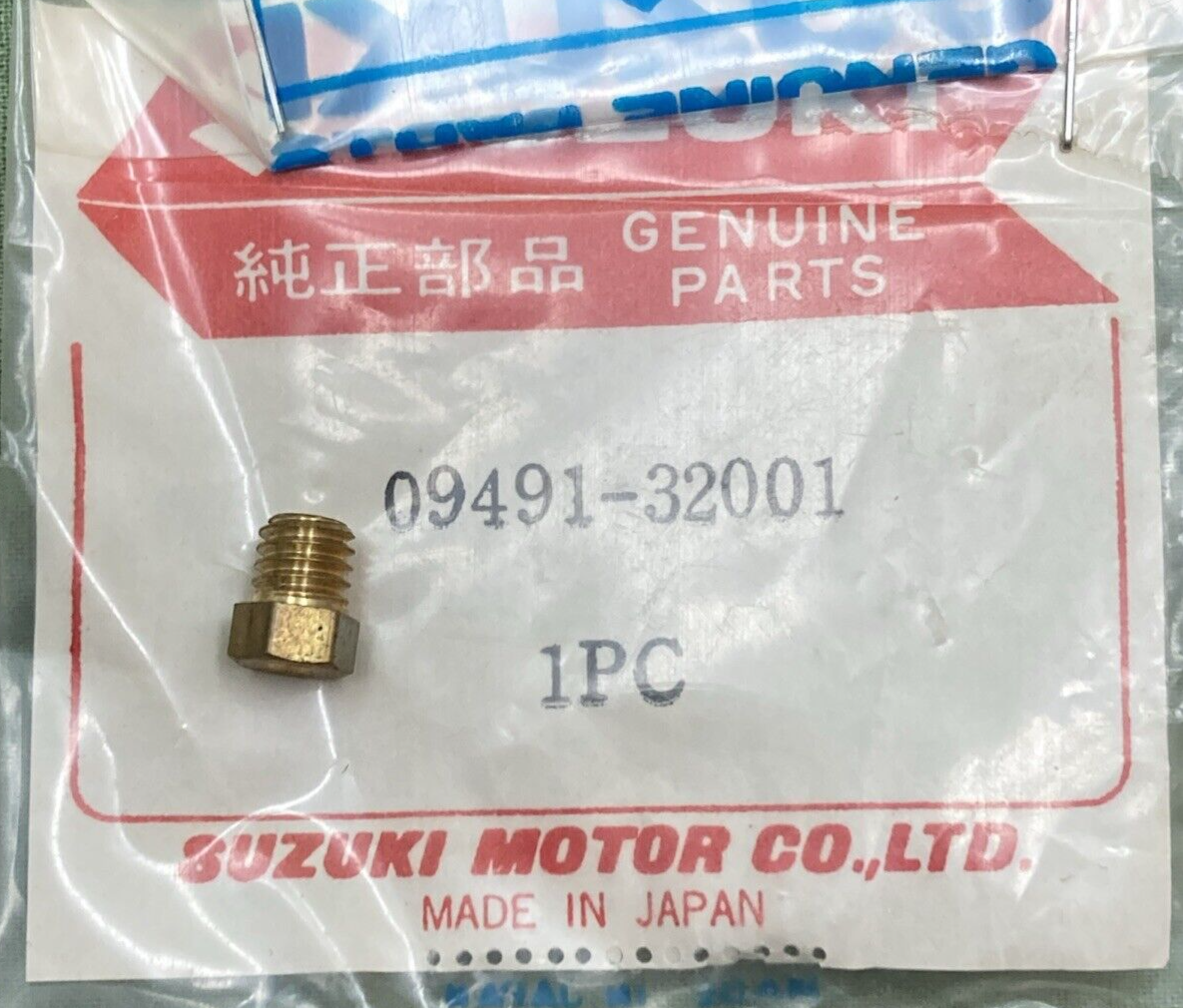 NEW GENUINE SUZUKI 09491-32001 JET MAIN CARBURETOR