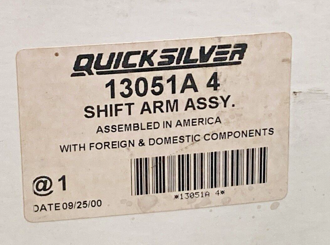 NEW GENUINE MERCURY QUICKSILVER 13051A4 SHIFT ARM ASSY.