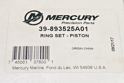 NEW GENUINE MERCURY QUICKSILVER 39-893525A01 PISTON RING SET