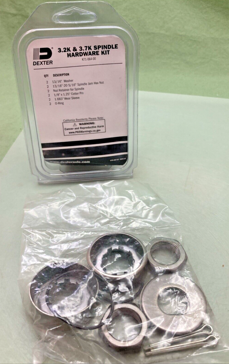 NEW DEXTER K71-064-00 3.2K AND 3.7K SPINDLE HARDWARE KIT