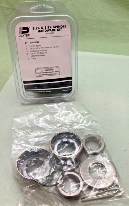 NEW DEXTER K71-064-00 3.2K AND 3.7K SPINDLE HARDWARE KIT
