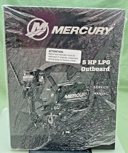 NEW GENUINE MERCURY 90-8M0156927 5 HP LPG OUTBOARD SERVICE MANUAL 2019