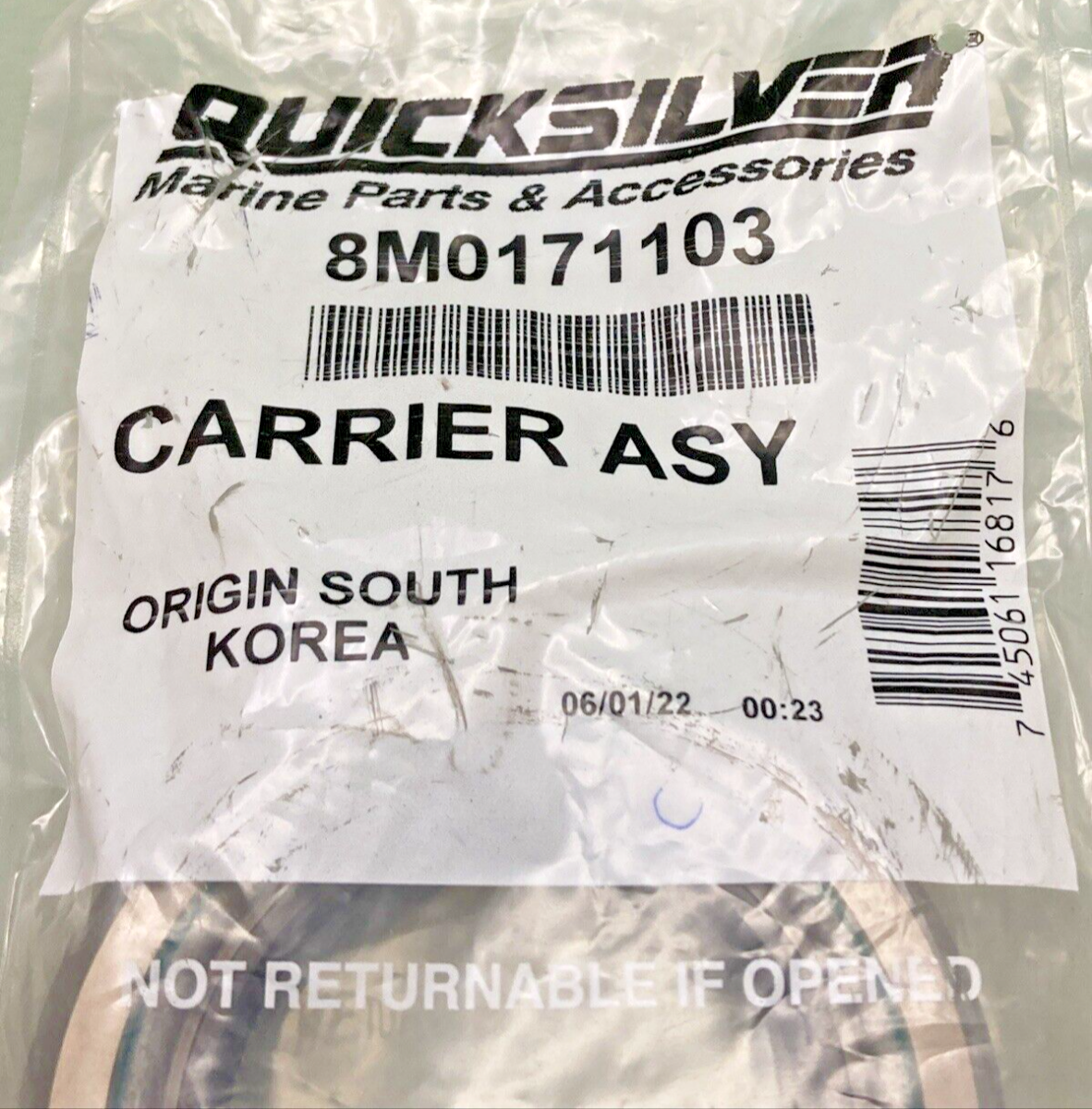 NEW GENUINE MERCURY QUICKSILVER 8M0171103 U-JOINT SEAL CARRIER ASSY