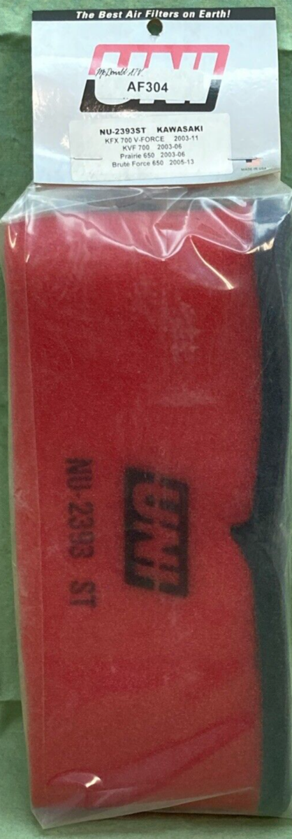 NEW UNI AF304 MULTI-STAGE COMPETITION AIR FILTER KAWASAKI NU-2393ST