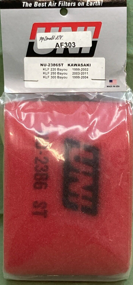 NEW UNI AF303 MULTI-STAGE COMPETITION AIR FILTER KAWASAKI NU-2386ST