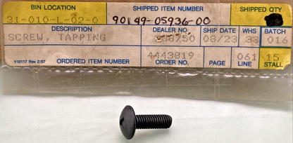 NEW REPLACES YAMAHA 90149-05936-00 TAPPING SCREW, SPECIAL SHAPE