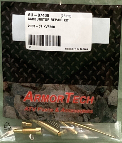 NEW ARMOR TECH AU-07406 (CR310) CARBURETOR REPAIR KIT