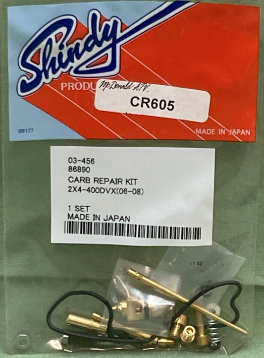 NEW SHINDY 03-456 (CR605) CARBURETOR REPAIR KIT FOR ATV